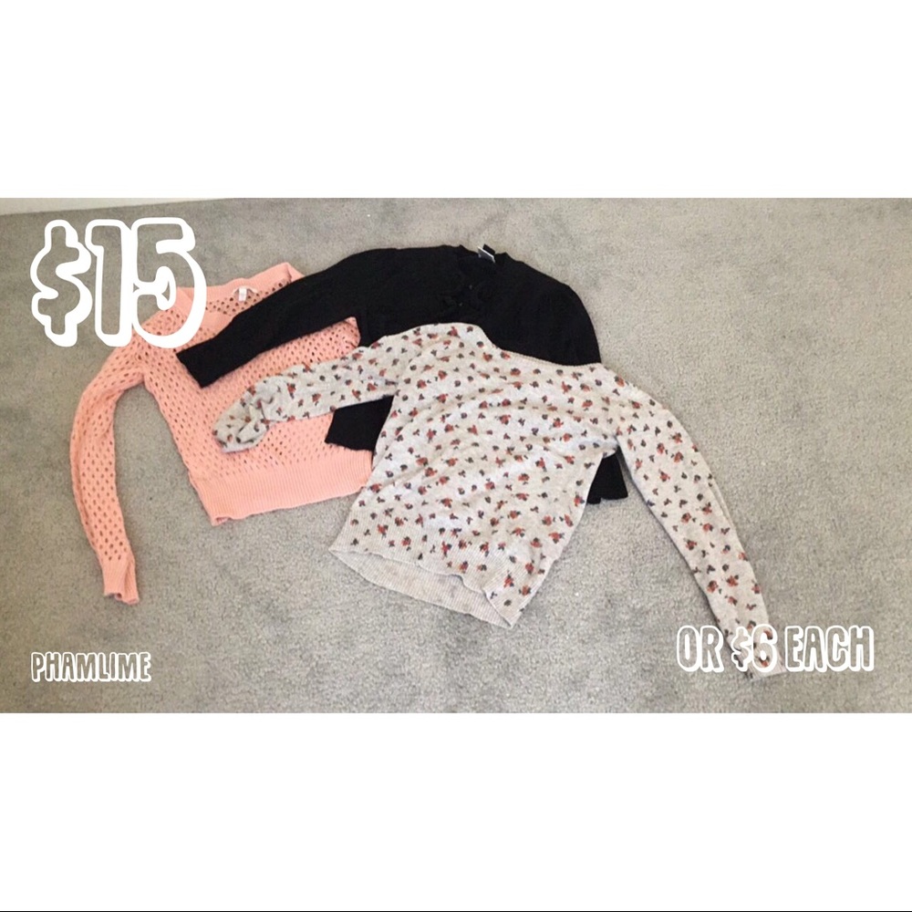 PACK! Pink, Floral, and Black Tops!